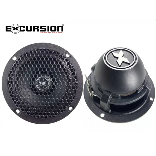 Excursion PX-6.3C  3-drożny zestaw głośnikowy SQ: 2 tweetery 26mm, 2 midrange 80mm, 2 woofery 165mm, 4 zwrotnice - 2ohm, 120/300W, 88dB, 100-30000Hz,